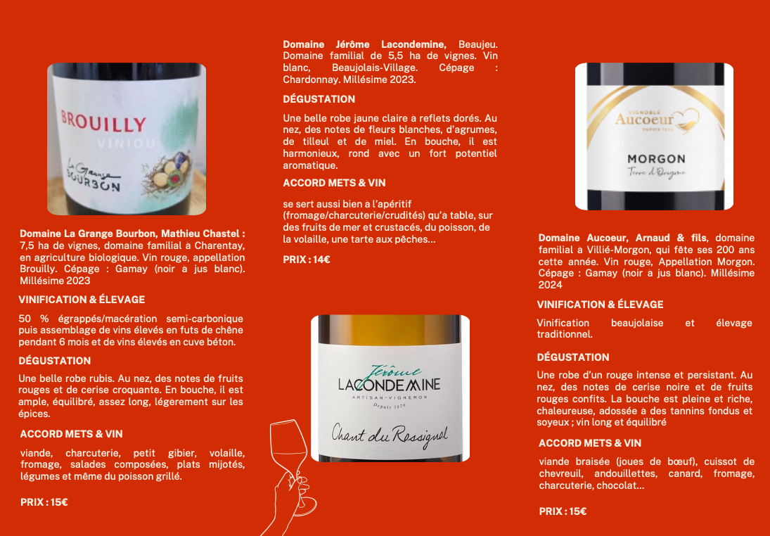 Vente de vin – mars 2026